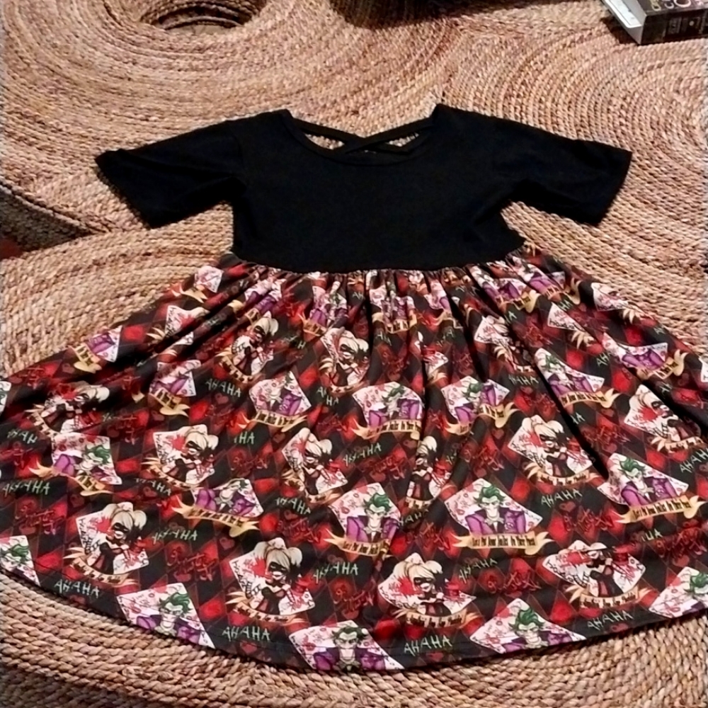 New Harley Quinn and Joker girls fun dress